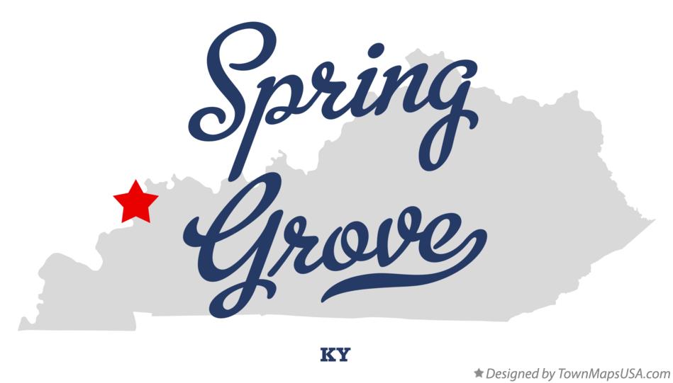 Map of Spring Grove Kentucky KY