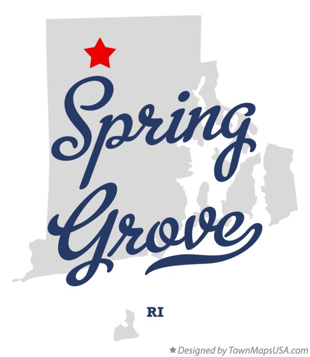 Map of Spring Grove Rhode Island RI