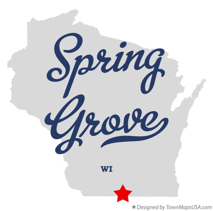 Map of Spring Grove Wisconsin WI