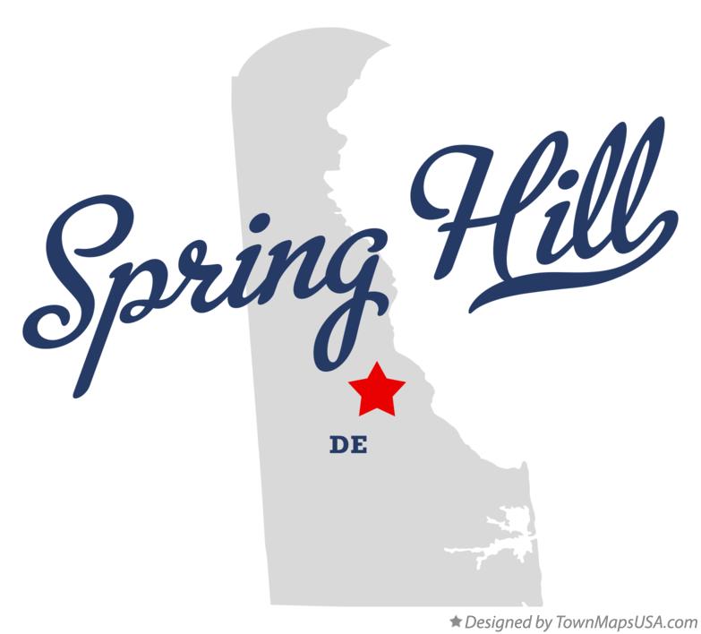 Map of Spring Hill Delaware DE