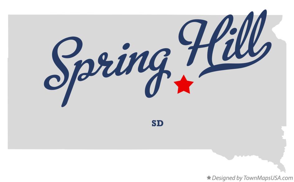 Map of Spring Hill South Dakota SD