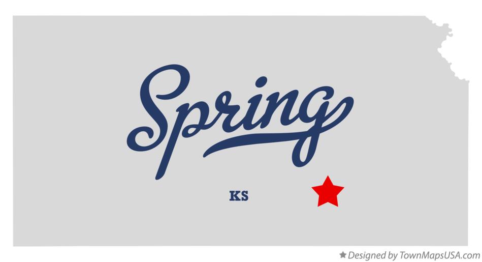 Map of Spring Kansas KS