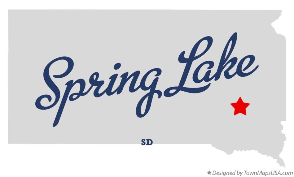 Map of Spring Lake South Dakota SD