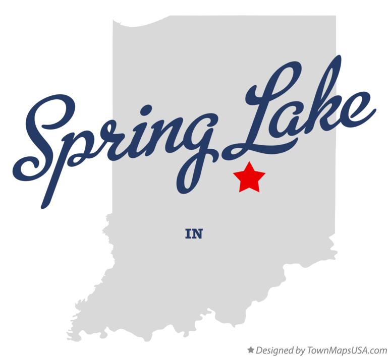 Map of Spring Lake Indiana IN