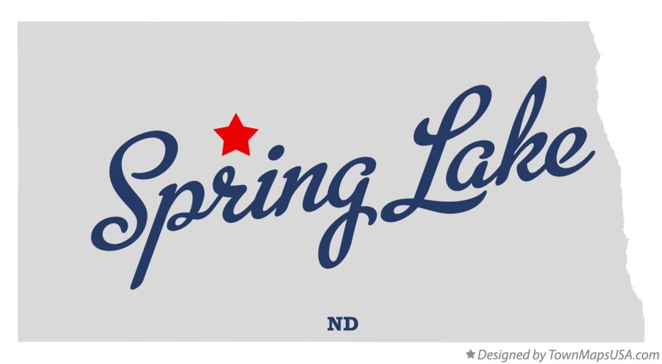 Map of Spring Lake North Dakota ND