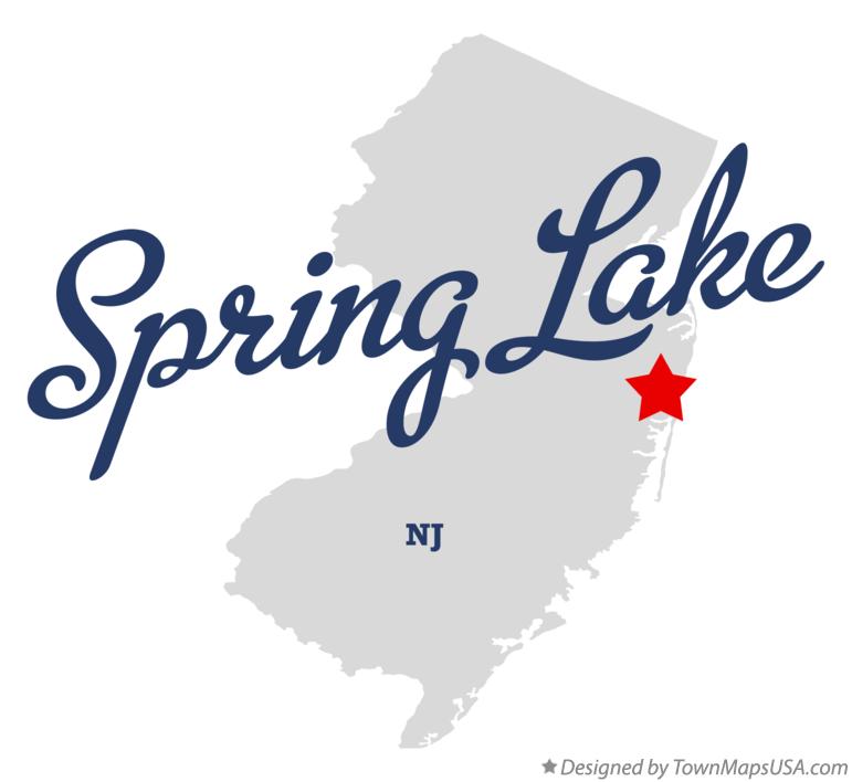 Map of Spring Lake New Jersey NJ