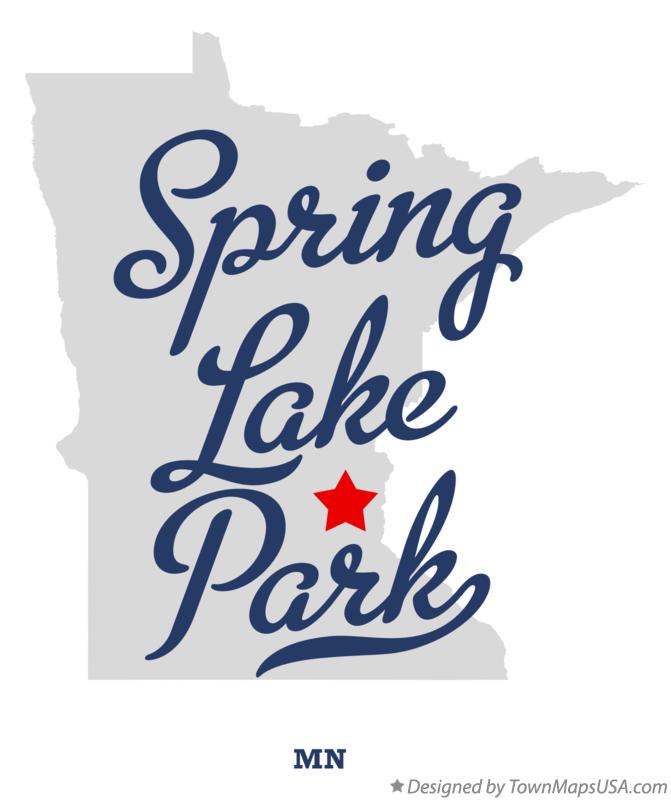 Map of Spring Lake Park Minnesota MN