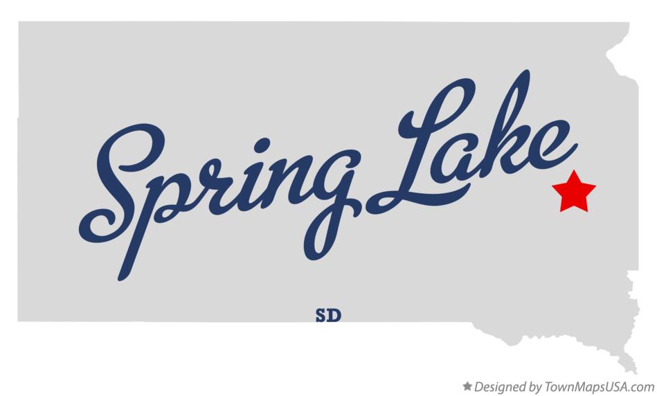 Map of Spring Lake South Dakota SD