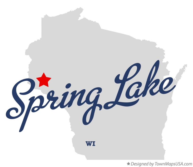 Map of Spring Lake Wisconsin WI