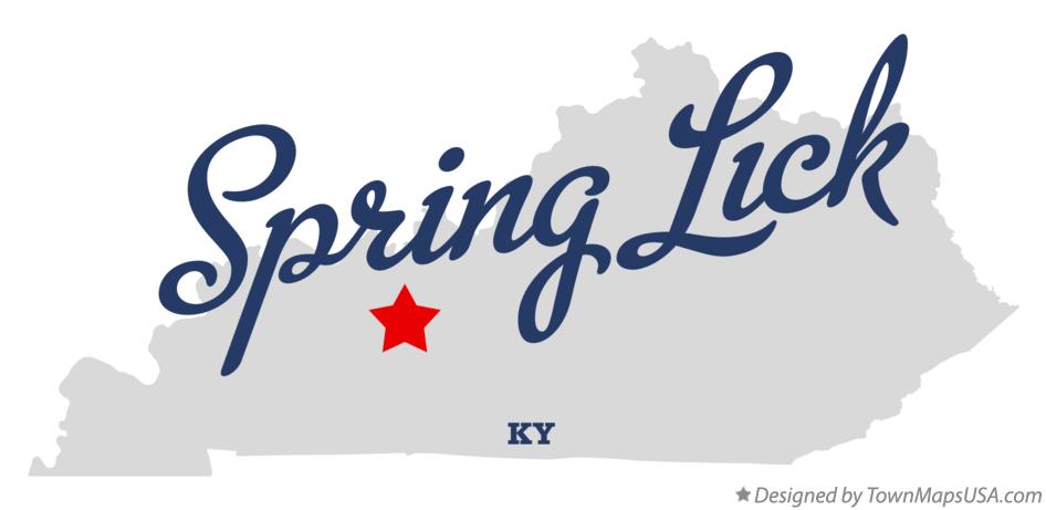 Map of Spring Lick Kentucky KY