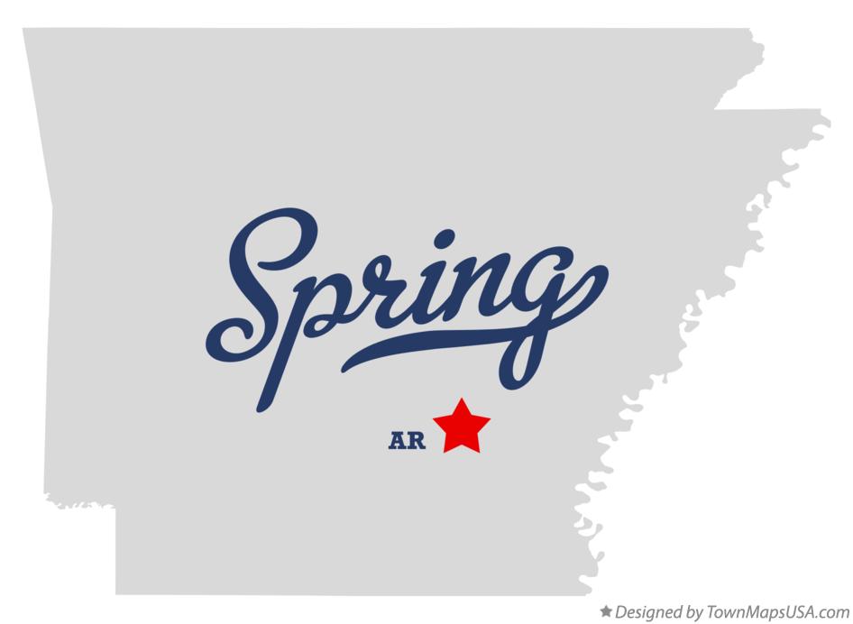 Map of Spring Arkansas AR