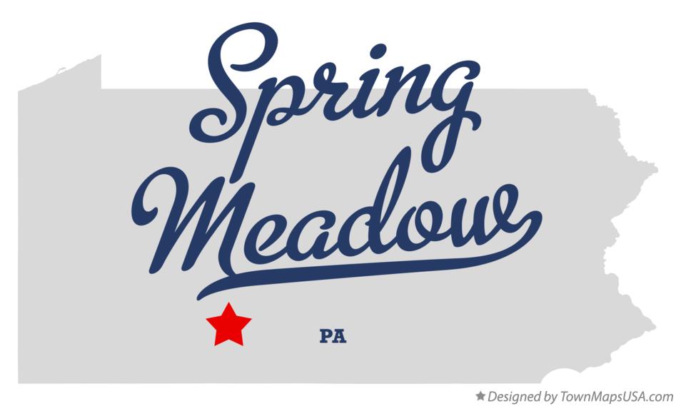 Map of Spring Meadow Pennsylvania PA