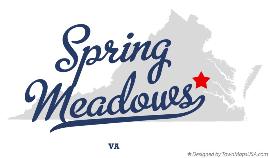 Map of Spring Meadows Virginia VA