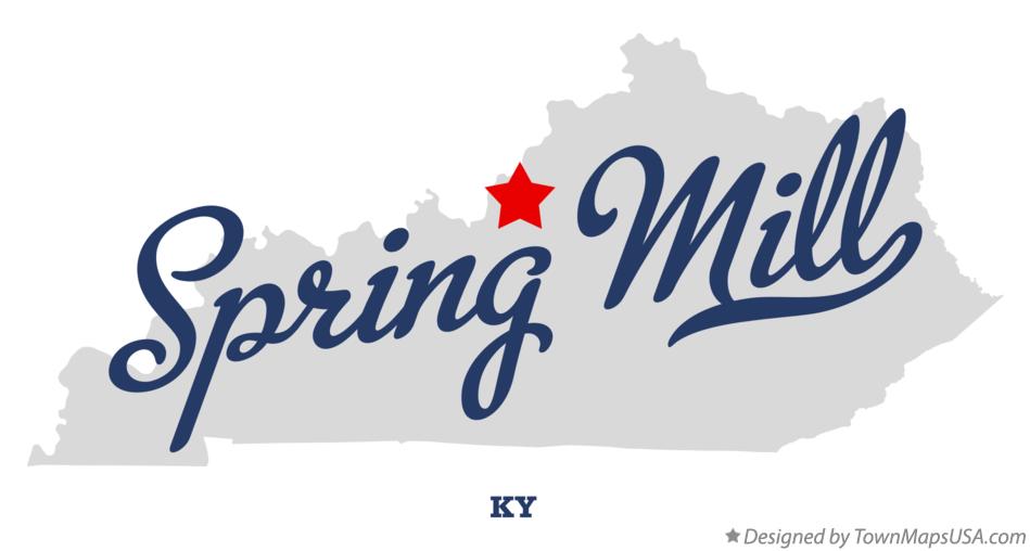 Map of Spring Mill Kentucky KY