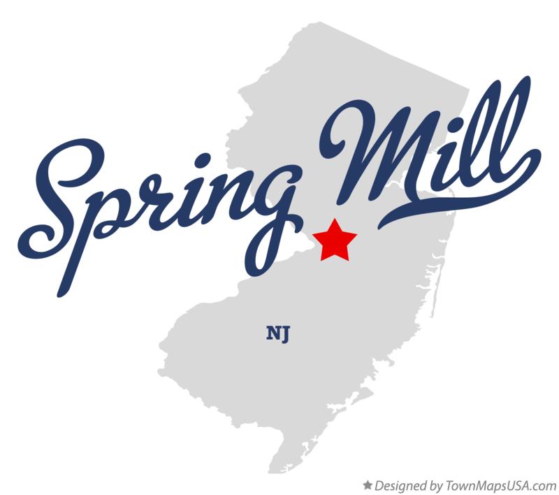 Map of Spring Mill New Jersey NJ