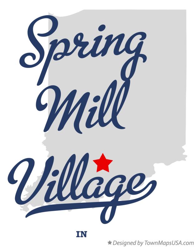 Map of Spring Mill Village Indiana IN