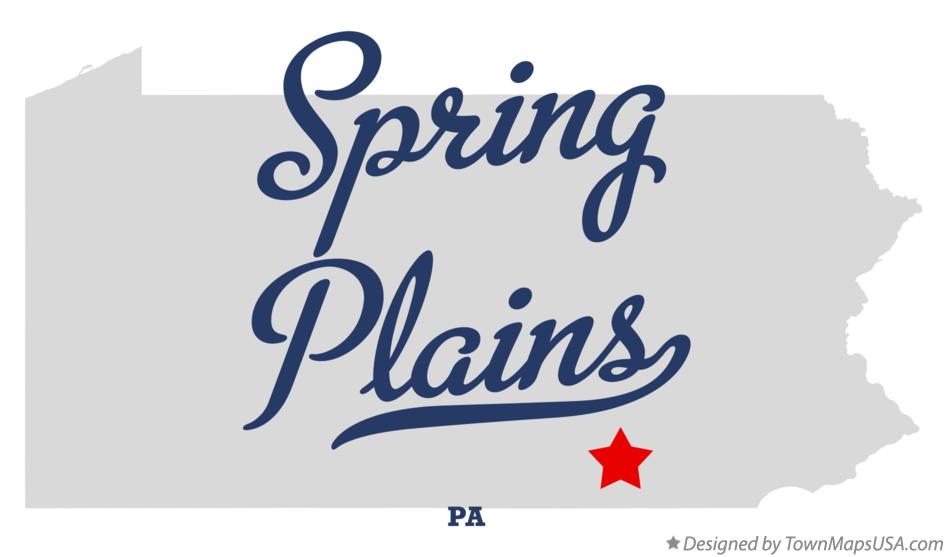Map of Spring Plains Pennsylvania PA