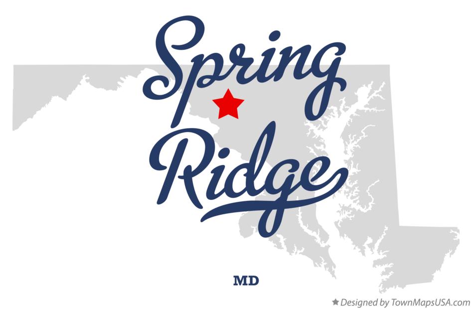 Map of Spring Ridge Maryland MD