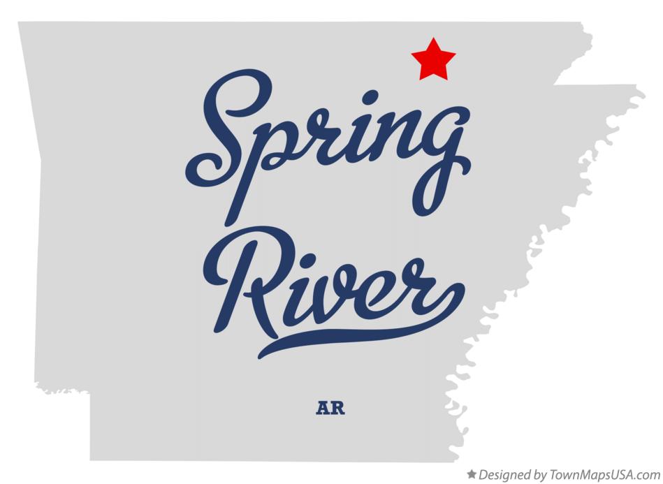 Map of Spring River Arkansas AR