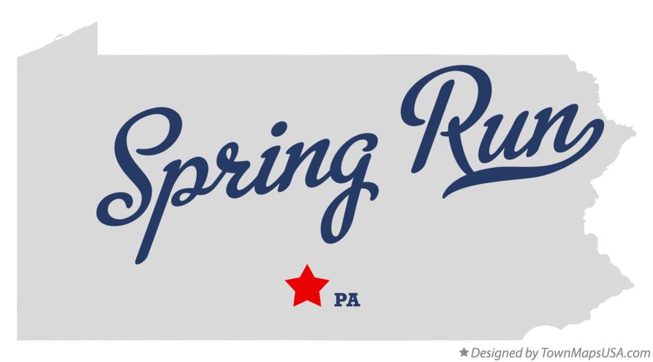 Map of Spring Run Pennsylvania PA