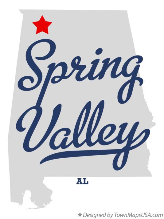 Map of Spring Valley Alabama AL