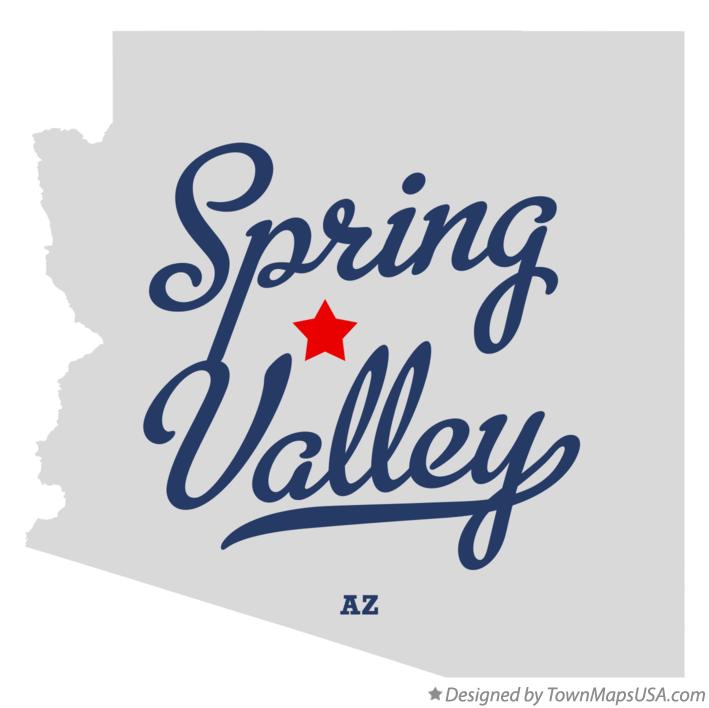 Map of Spring Valley Arizona AZ