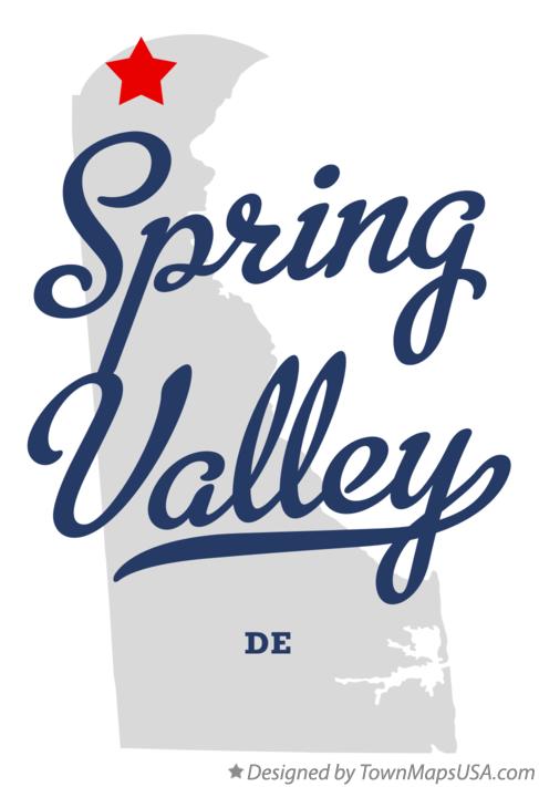 Map of Spring Valley Delaware DE