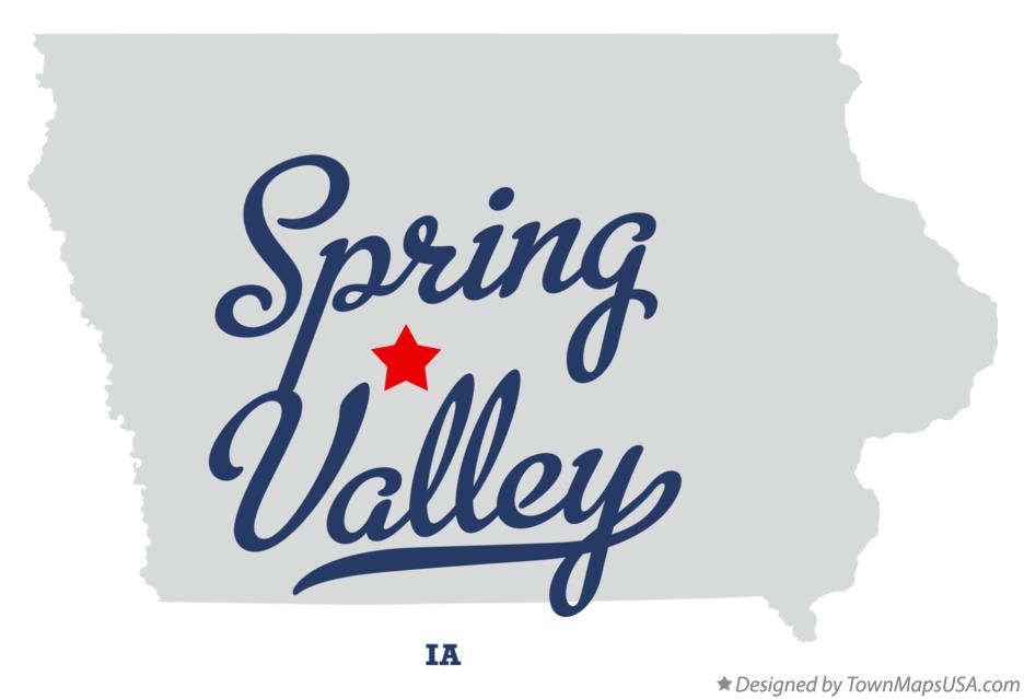 Map of Spring Valley Iowa IA