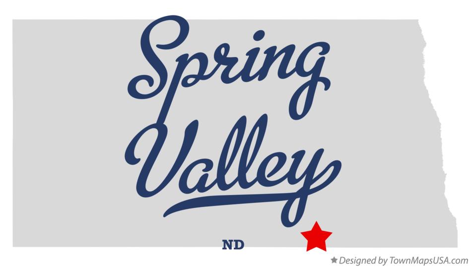 Map of Spring Valley North Dakota ND