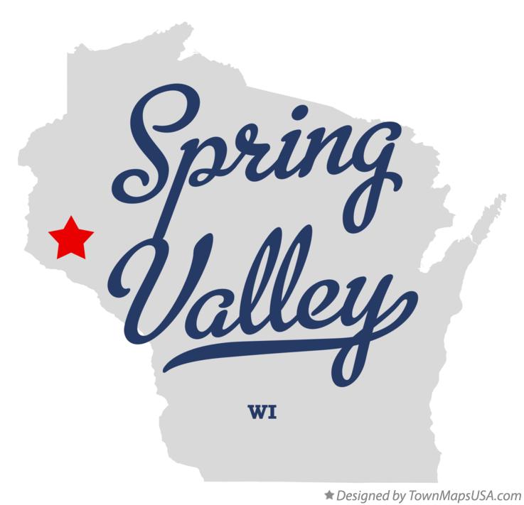 Menomonie Wi Map. Spring Valley Wisconsin WI Map