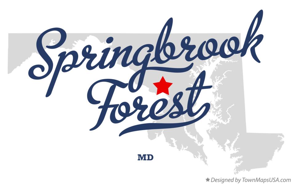Map of Springbrook Forest Maryland MD
