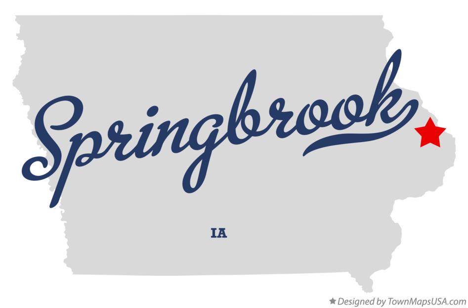 Map of Springbrook Iowa IA