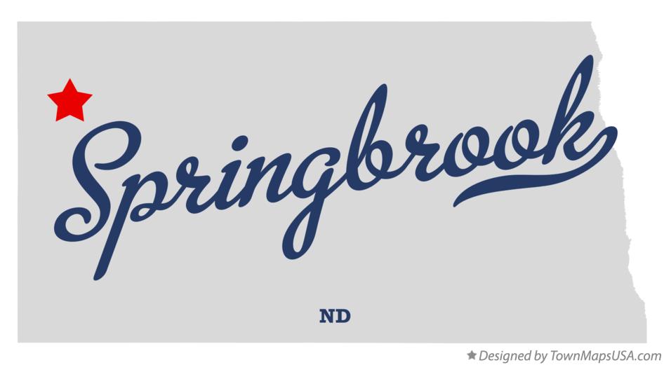Map of Springbrook North Dakota ND