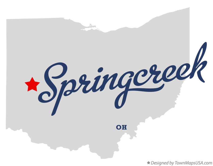 Map of Springcreek Ohio OH