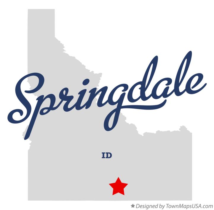 Map of Springdale Idaho ID