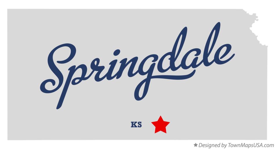 Map of Springdale Kansas KS