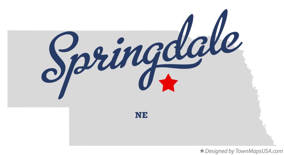 Map of Springdale Nebraska NE