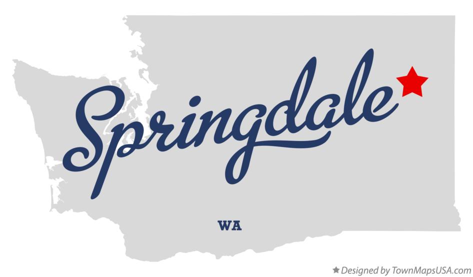 Map of Springdale Washington WA