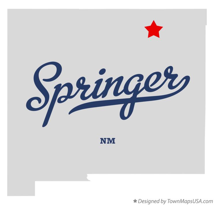 Map of Springer New Mexico NM