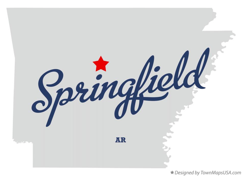 Map of Springfield Arkansas AR