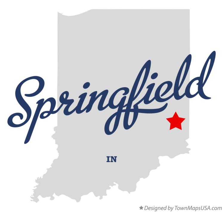 Map of Springfield Indiana IN