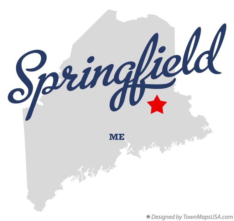Map of Springfield Maine ME