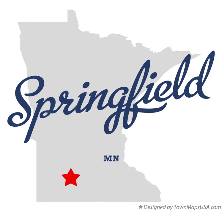 Map of Springfield Minnesota MN