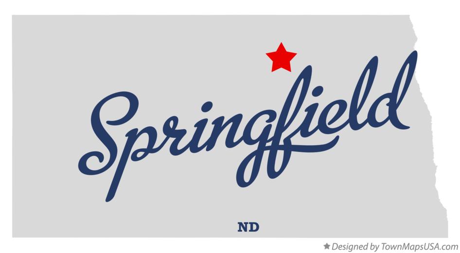 Map of Springfield North Dakota ND