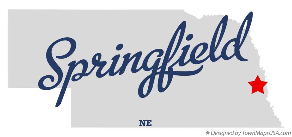 Map of Springfield Nebraska NE
