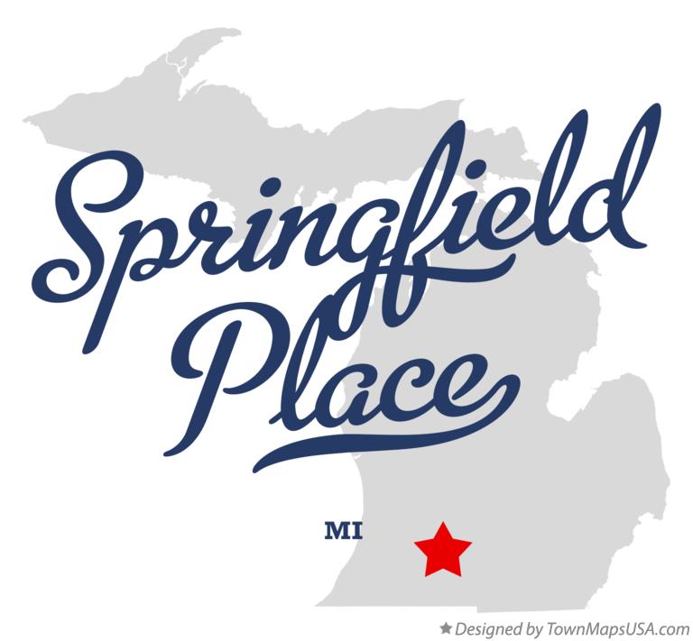 Map of Springfield Place Michigan MI
