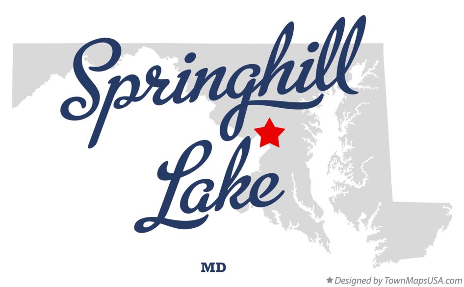 Map of Springhill Lake Maryland MD