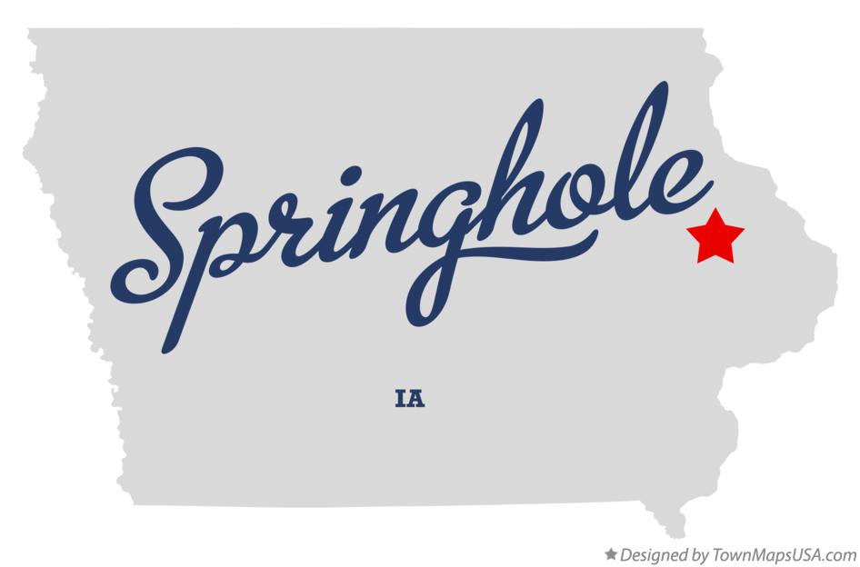 Map of Springhole Iowa IA