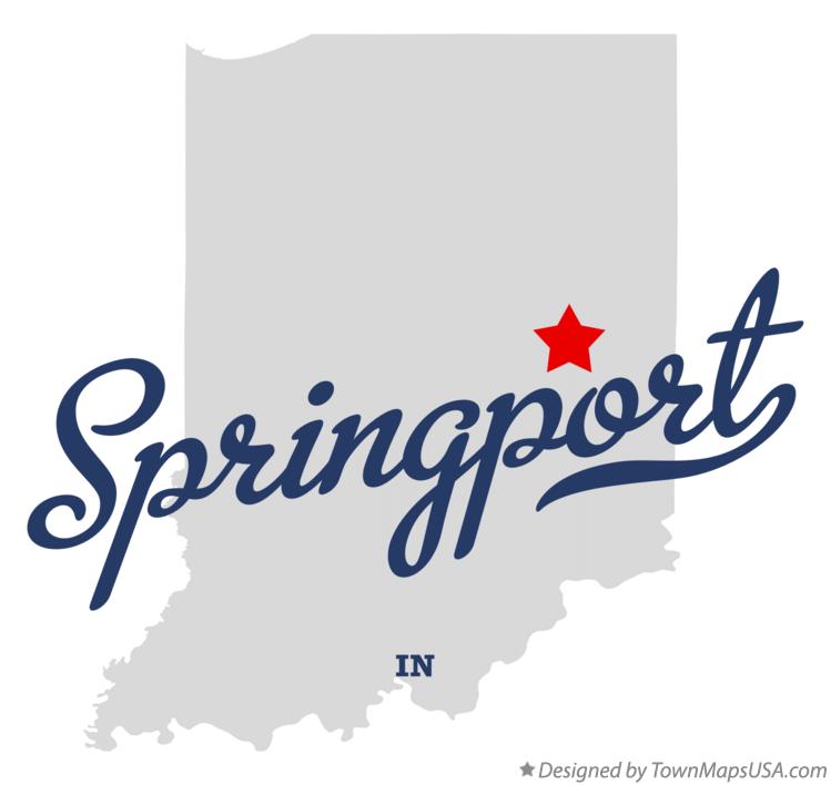 Map of Springport Indiana IN