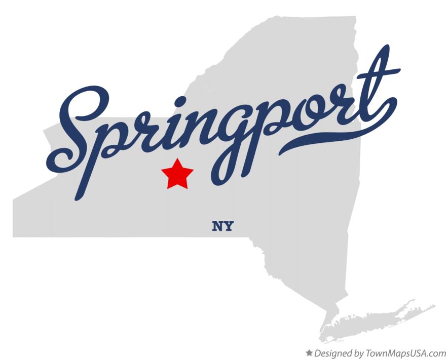 Map of Springport New York NY